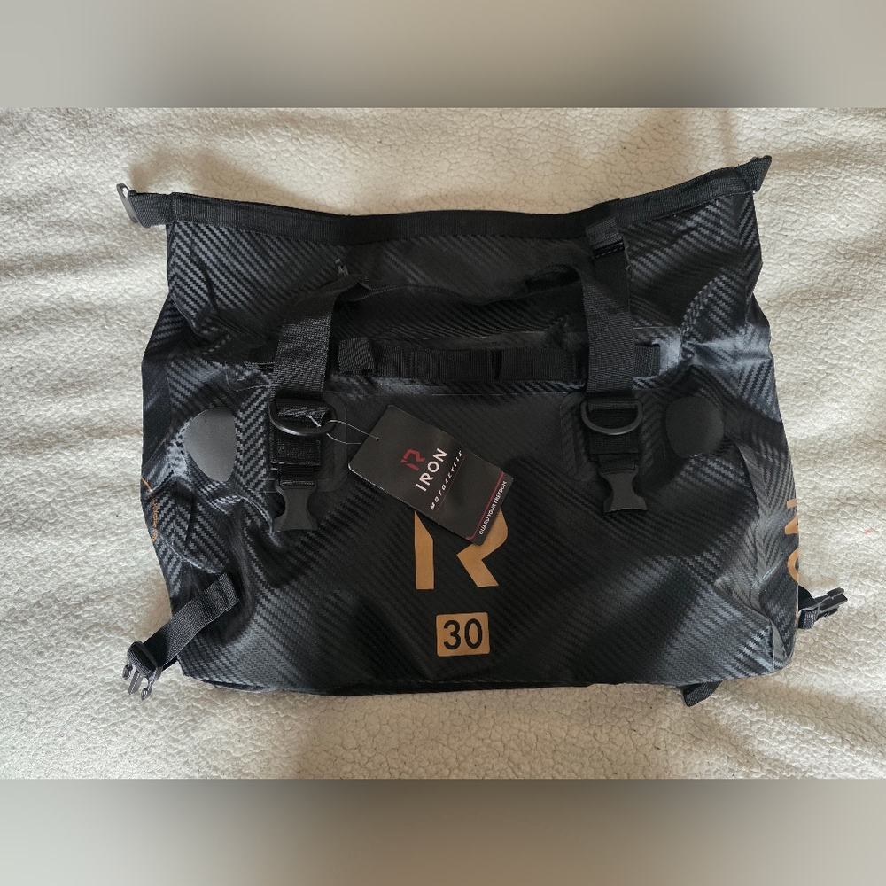 IRON Motorcycle Dry Bag - Waterproof Duffle & Luggage | Size 30 | New